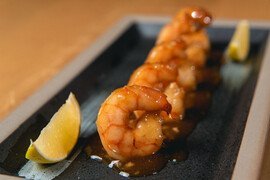 Креветки в соусе терияки